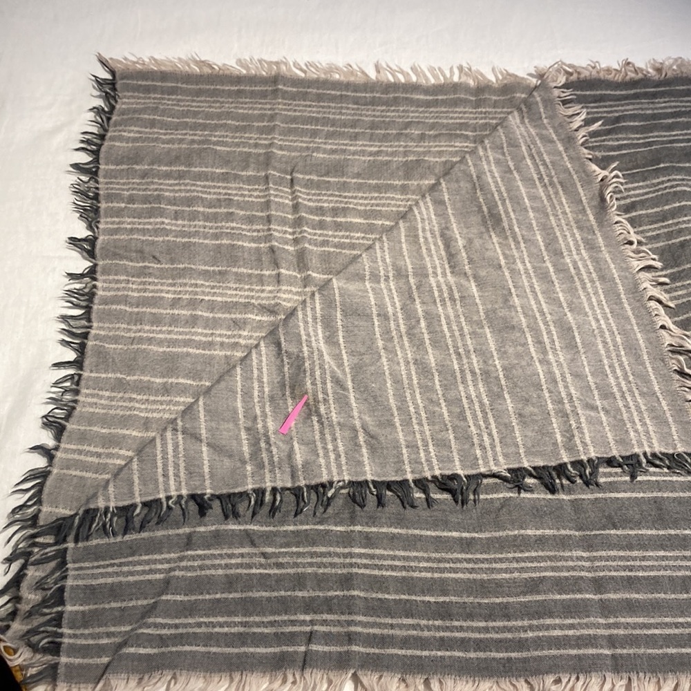 Vince wool blend sequin striped scarf shawl - Picture 12 of 13